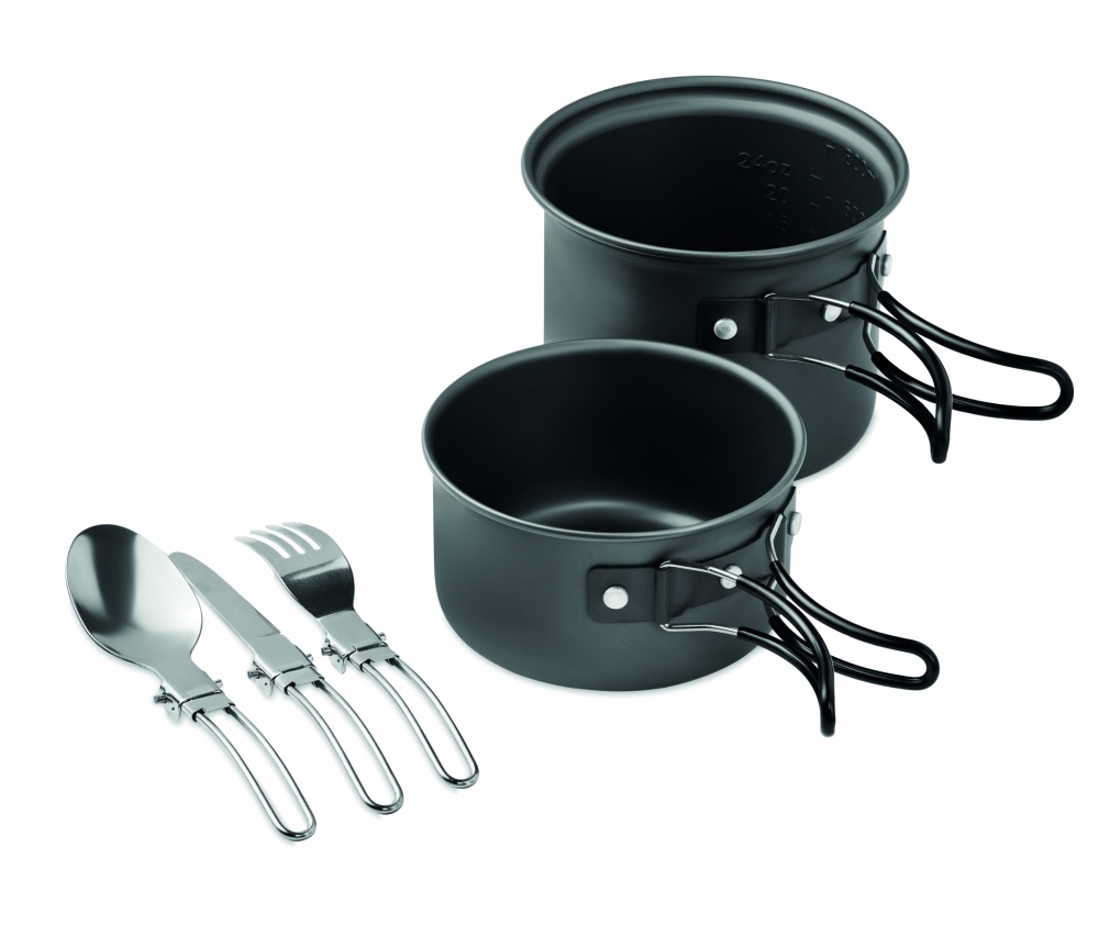 Logotrade promotional giveaway picture of: 2 camping pots with cutlery